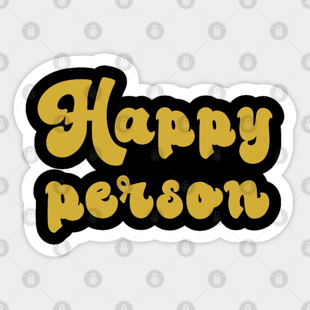Happy person Sticker by yayor